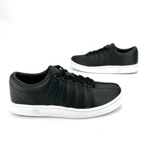 K-Swiss Classic VN Women Black Sneaker Size 7 Leather Cushioned Comfort Skater